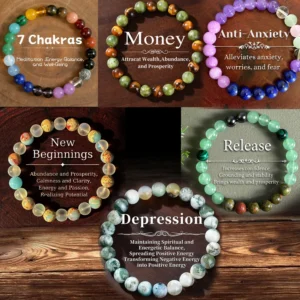 Natural Stone Symbolic Beaded Bracelet