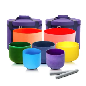 Crystal Singing Bowls Chakra Set